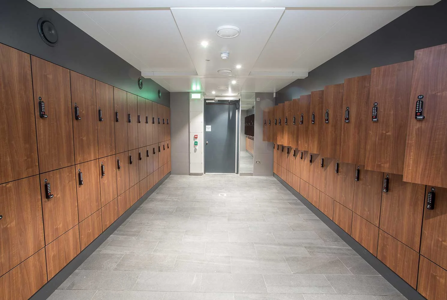 Completed locker facilities at The Arches, Tara Street