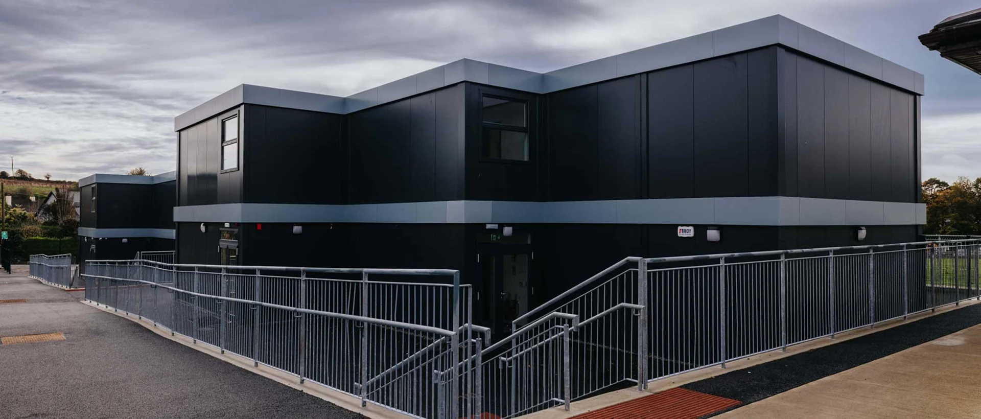 External walkways and access ramps at St Broganâ€™s
