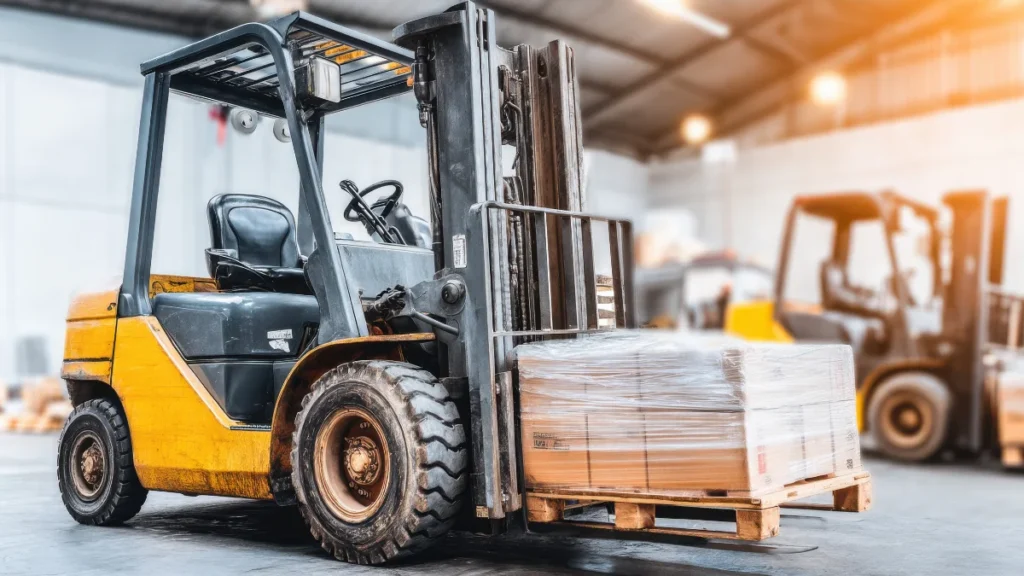 storage units with forklifts